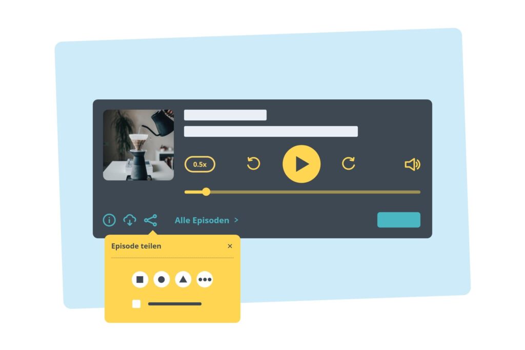 Illustration of Audiorella Podcast Player